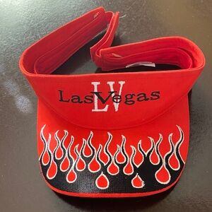Red Las Vegas Flame Visor
